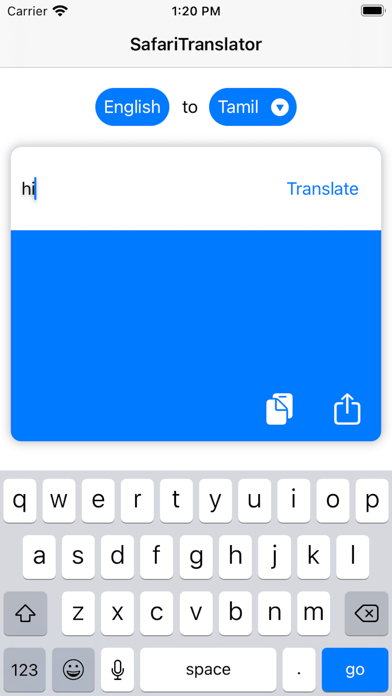 Screenshot #1 pour Translator for Safari