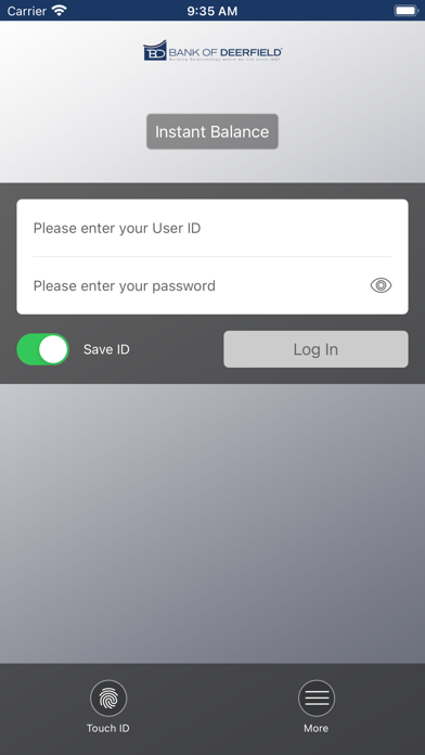 BANK OF DEERFIELD Screenshot