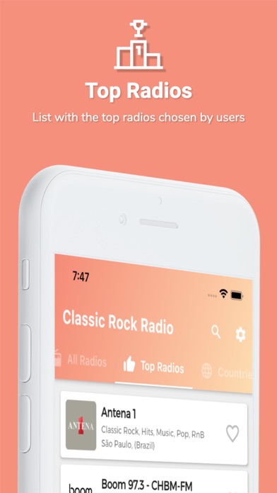 Classic Rock Music Radio Screenshot