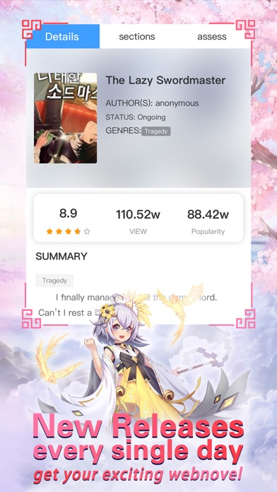cat novel-unique webnovel Screenshot