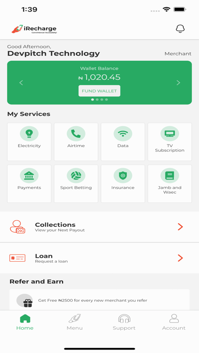 iRecharge Screenshot