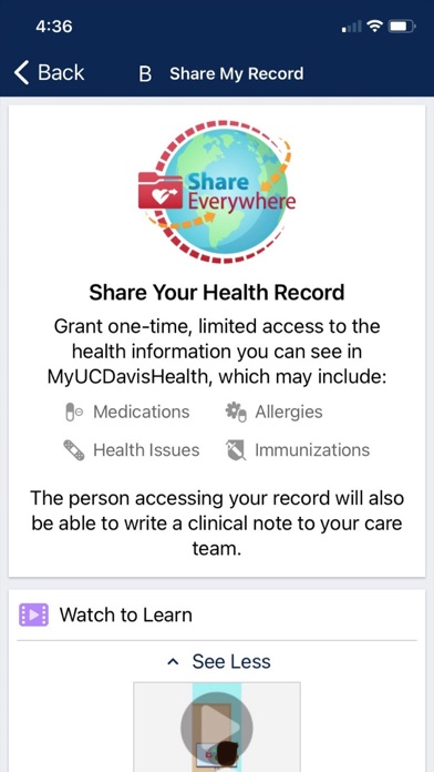 MyUCDavisHealth Screenshot