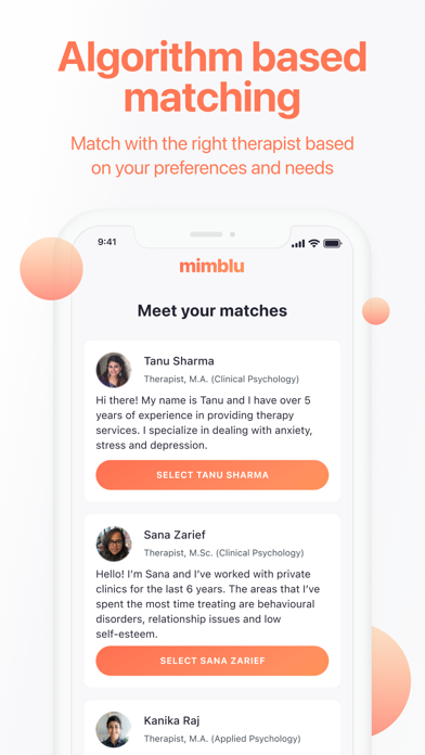 mimblu - mental health support Screenshot