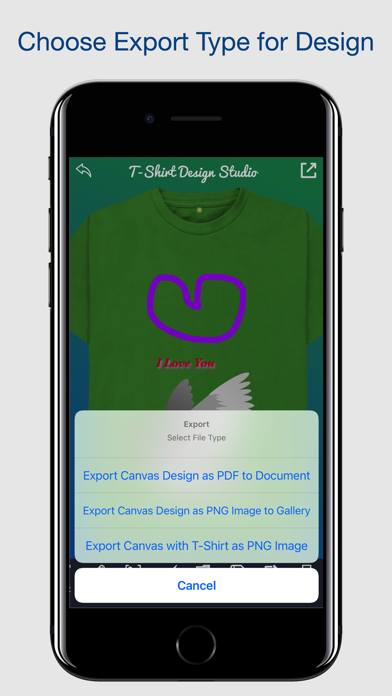 T-Shirt Design Studio Screenshot