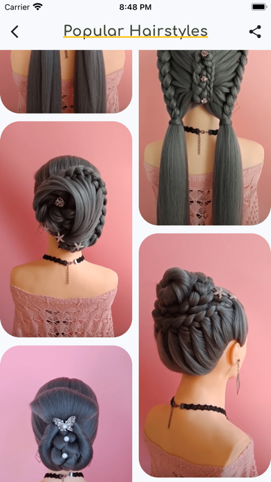 Girls Hairstyles Step by Step Screenshot