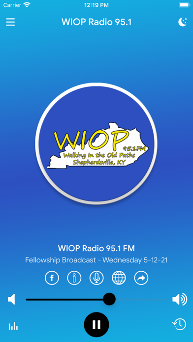 WIOP Radio 95.1 Screenshot