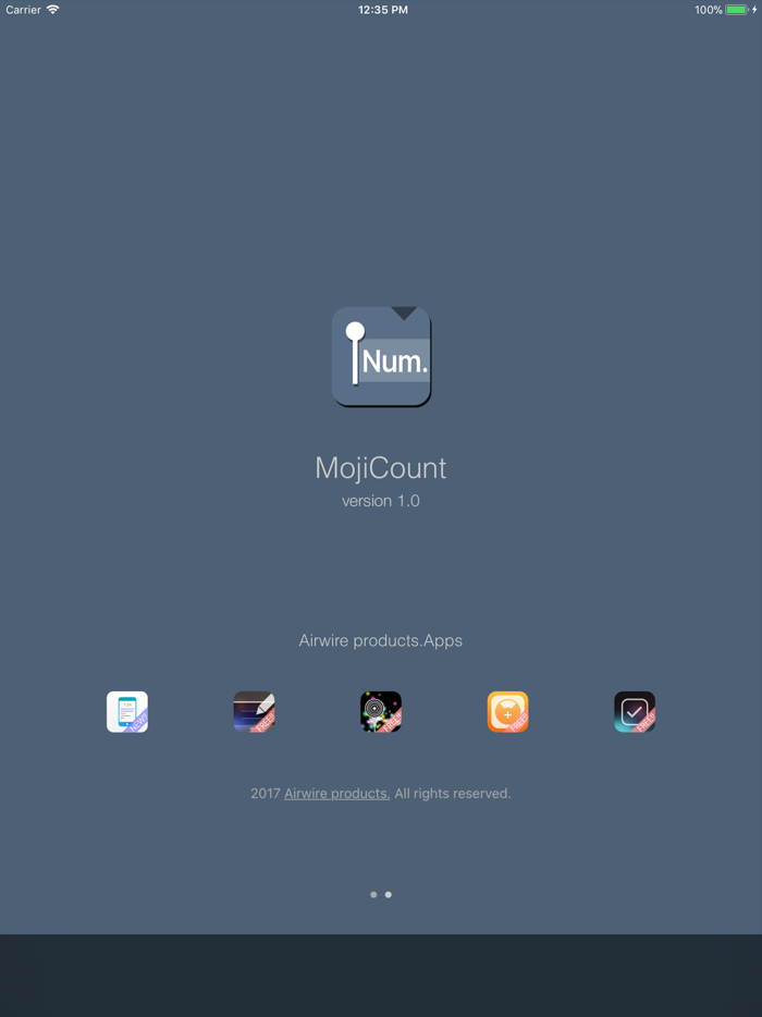 MojiCount  Count Characters