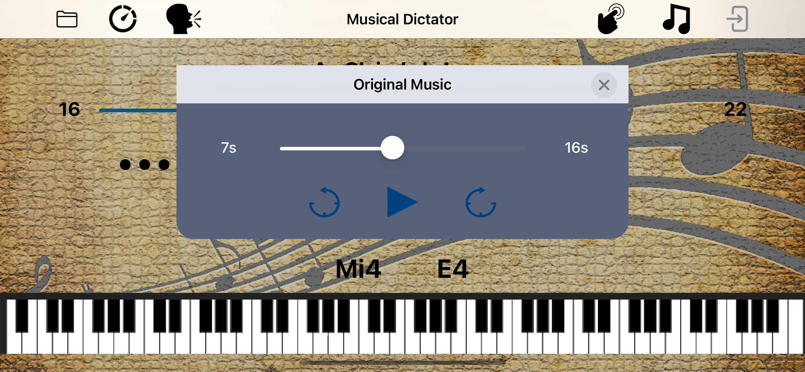 Musical Dictator - Sung Notes