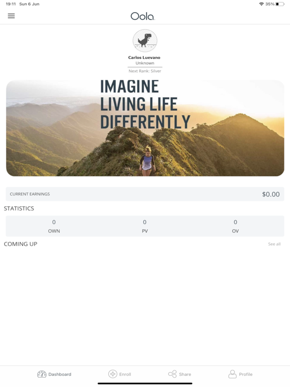 My Oola Business iPad screenshot 1 - Productivity app