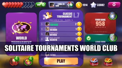 Solitaire Towers Tournaments Screenshot