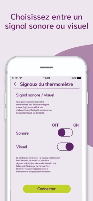 Thermomètre basal connecté My Sense Cyclotest