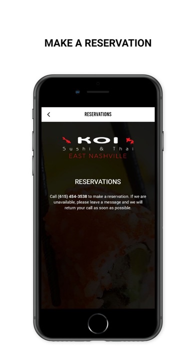 Koi Sushi Thai East Nashville Screenshot