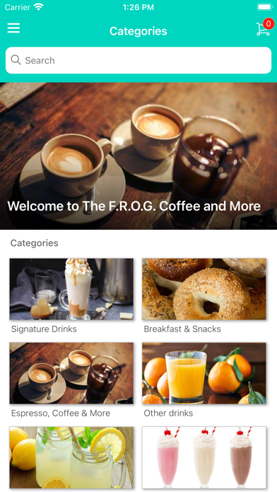 FROG Coffee Screenshot