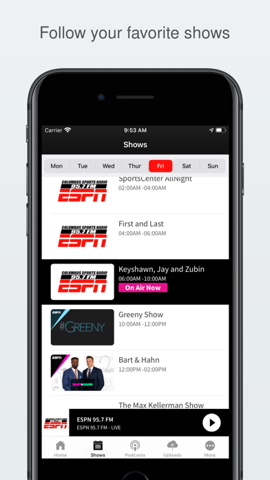 ESPN 95.7 FM Screenshot