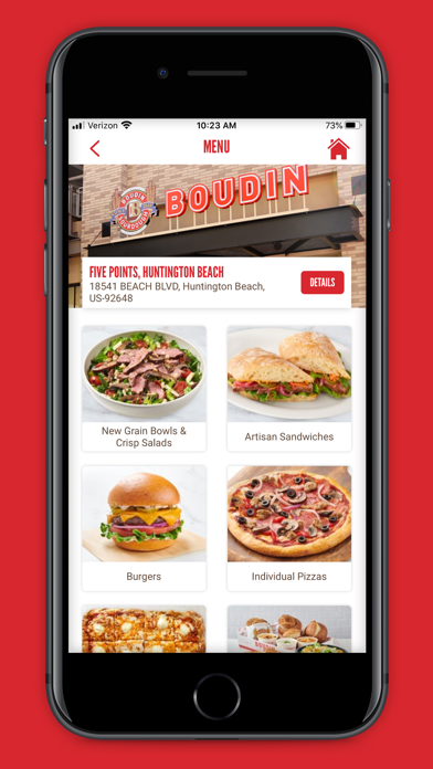 Boudin Bakery - Order, Rewards Screenshot