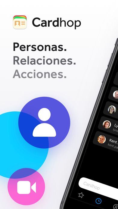 Cardhop Contacts captura de pantalla #1