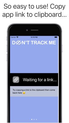 Don't track me screenshot 1