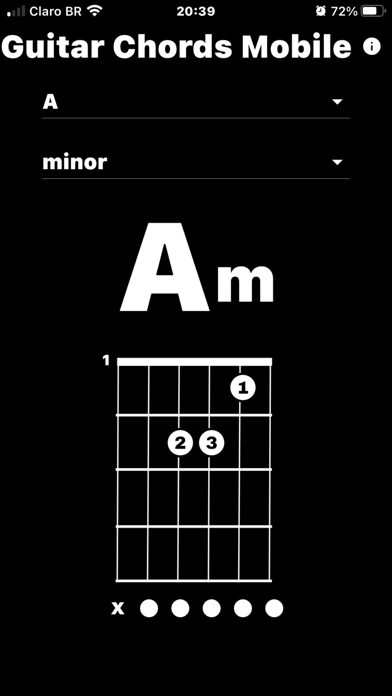 Guitar Chords Mobile App Screenshot