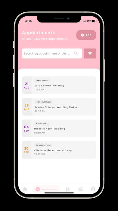 Total Beauty Planner App Screenshot