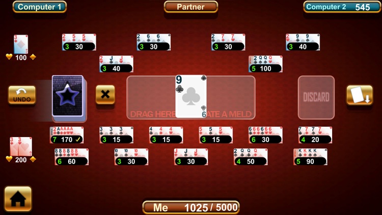 Canasta classic Royale Offline screenshot-6