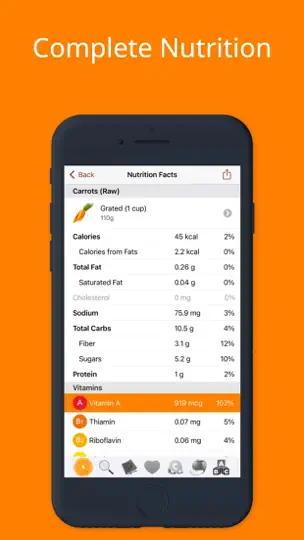 Capture d'écran de Nutrients - Nutrition Facts sur iPhone 3
