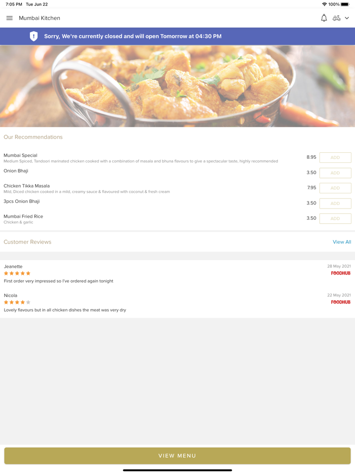 Mumbai Kitchen St James Street