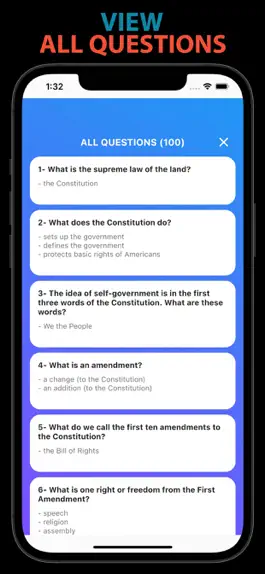 Game screenshot US Citizenship Test with Audio apk