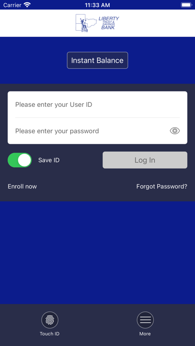 Liberty Trust and Savings Bank Screenshot