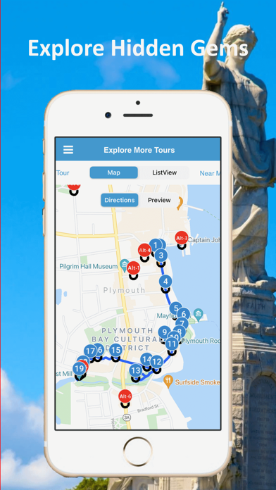 Plymouth MA Audio Tour Guide Screenshot