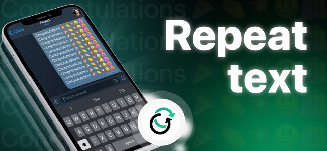 ReText: repeat text repeater4+_4