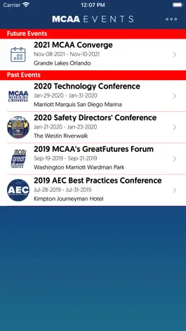 Game screenshot MCAA Events apk