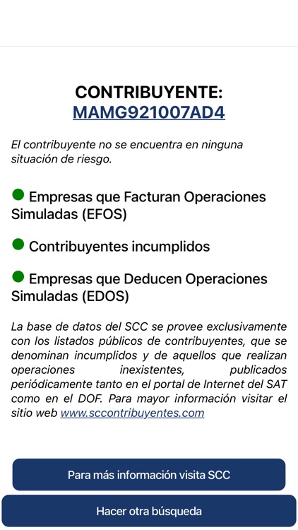 Radar de listas negras del SAT