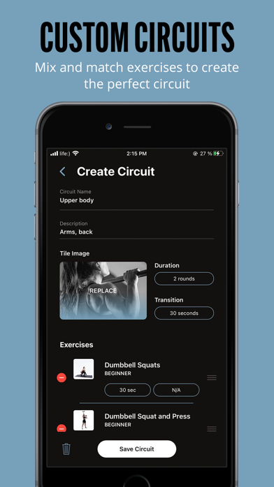 Circuits - Workout and Fitness Screenshot