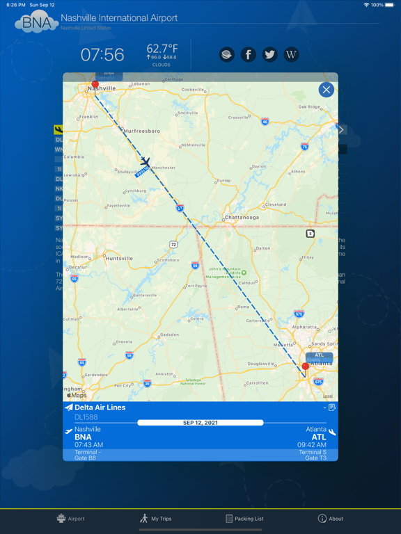 Screenshot #6 pour Nashville Airport Info + Radar