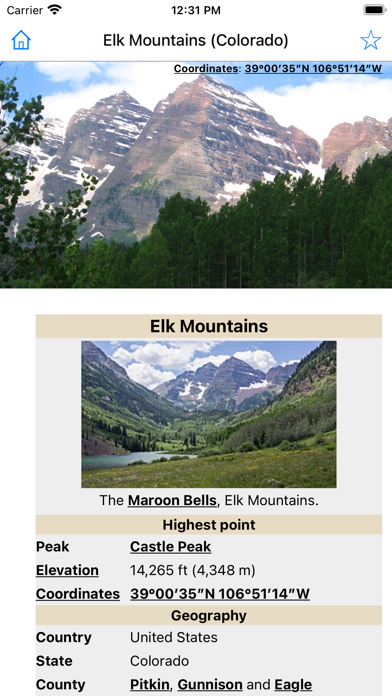 Colorado Fourteeners Screenshot