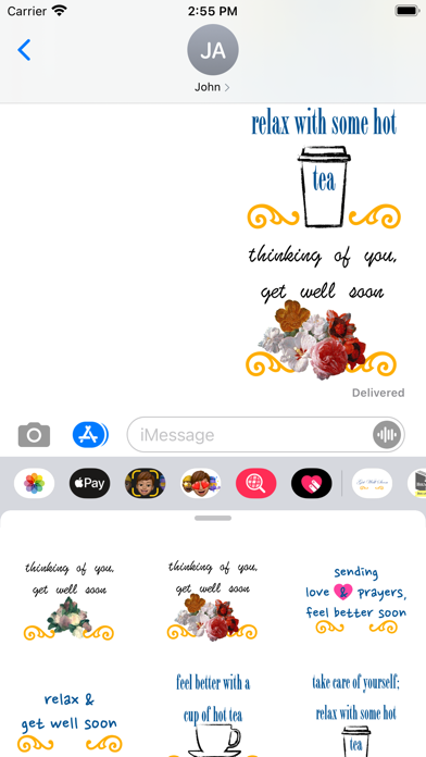 get well soon stickers! Screenshot