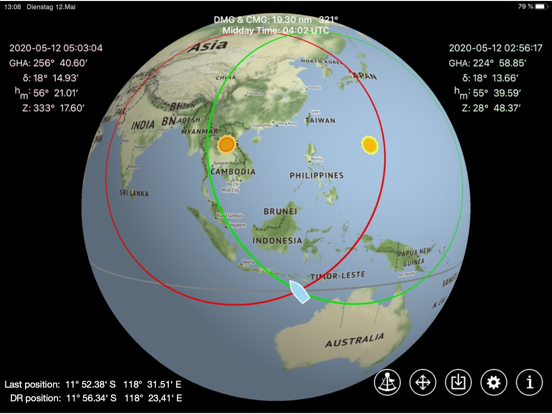 Screenshot #4 pour Circle Of Position Navigation