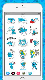 the smurfs: classic stickers iphone screenshot 4