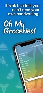 Oh My Groceries! Shopping List screenshot #1 for iPhone