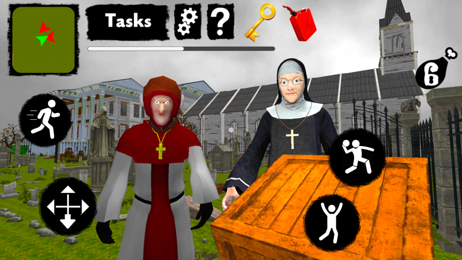 #2. Nun and Monk Neighbor Escape (iOS) By: Roman Demidov