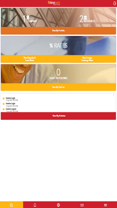 Kina Corporate Mobile Banking Screenshot