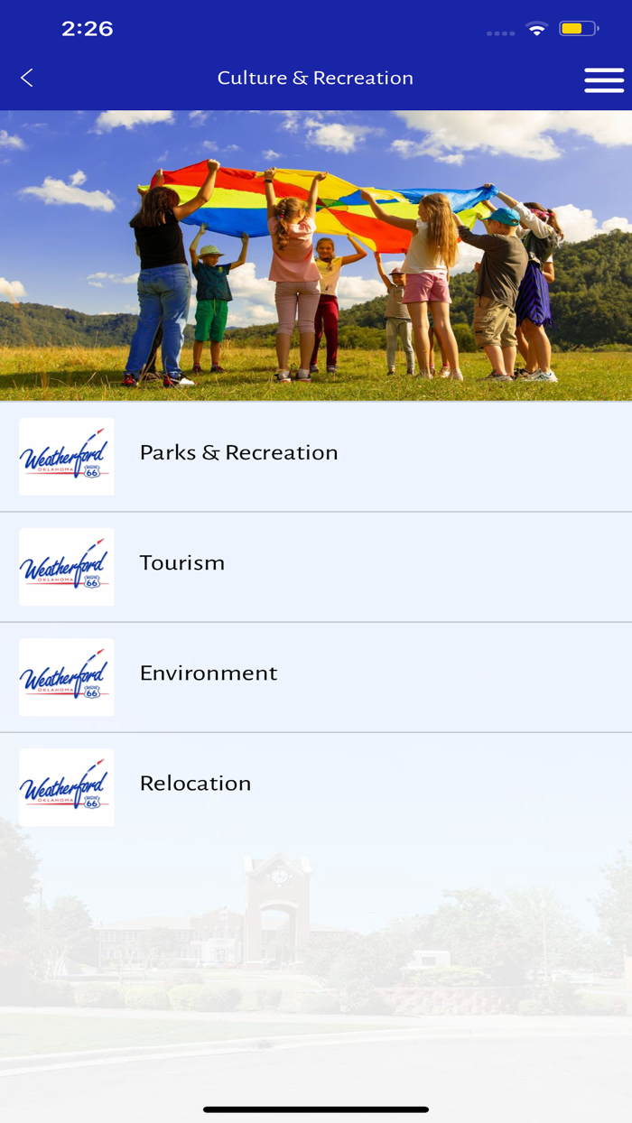 The City of Weatherford