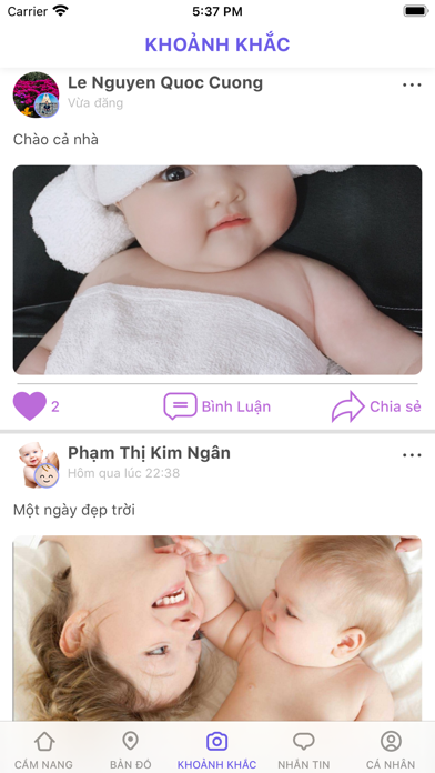 Mẹ và Bé - Mom and Baby Care Screenshot