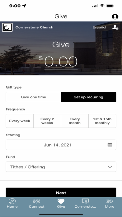 Cornerstone Church GCK Screenshot