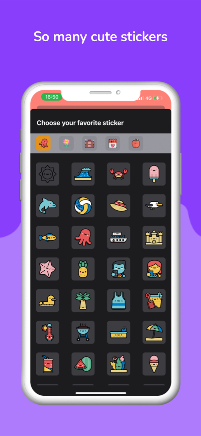 CuteNote Stickers and Widget