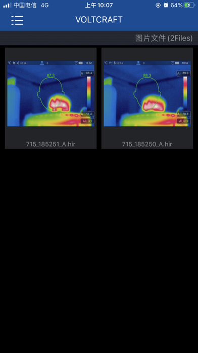 Voltcraft Thermal Camera WB500 Screenshot