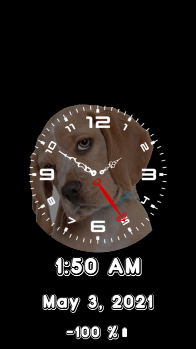 Analog Clock-OLEDX Large Clock Screenshot