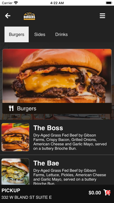 Bae's Burgers Screenshot
