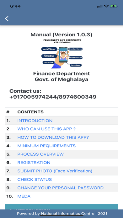 Govt Of Meghalaya-Pension App Screenshot