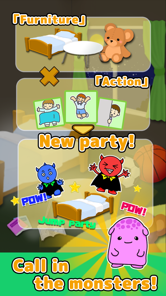 #3. MonsterParty ~Idle Game~ (iOS) 由: minoru yamazaki